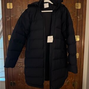 NWT Sandro Black Puffer Coat